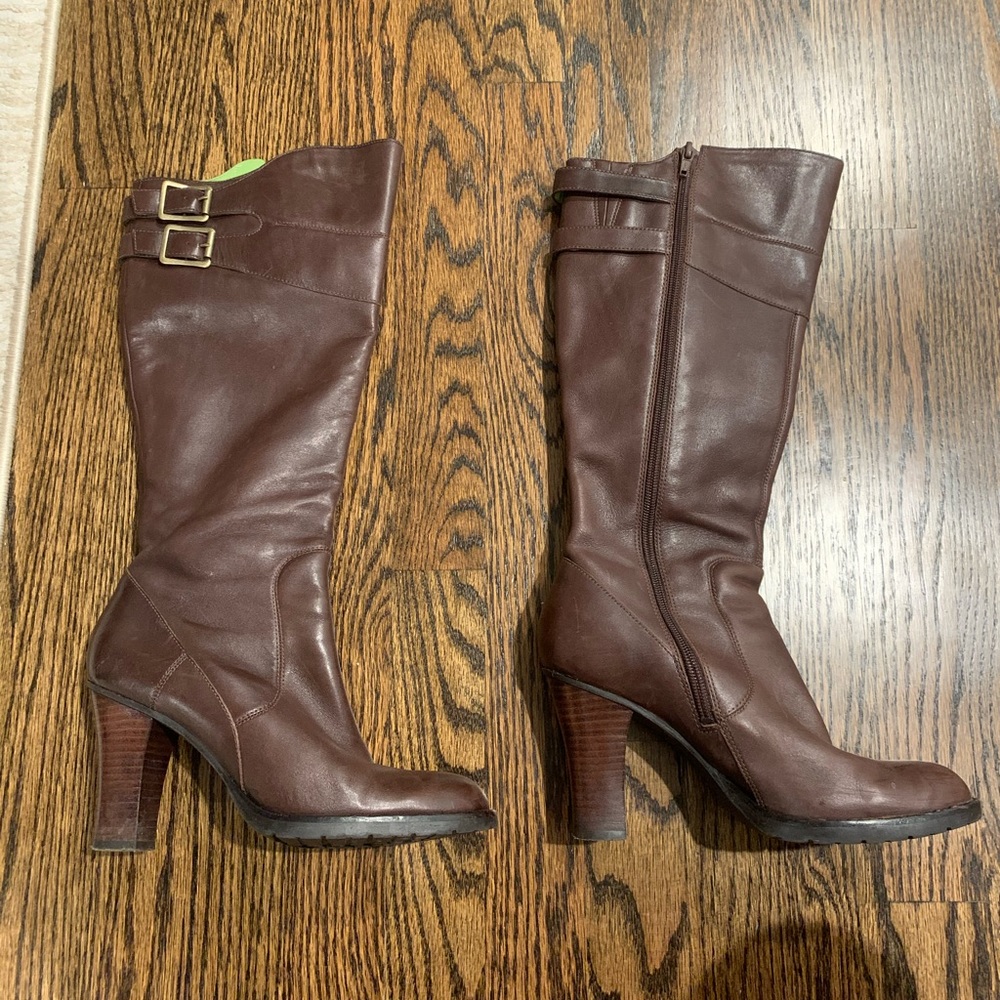 Kenneth Cole Reaction Brown Leather Boots